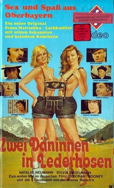 Zwei Däninnen in Lederhosen